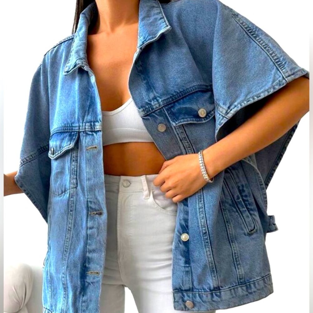 Blue Denim Cape/Jacket